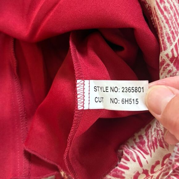 Jonathan Martin Studio Vintage Y2K Midi Dress Silk Ruffle Sleeveless Womens 16 - Picture 8 of 9